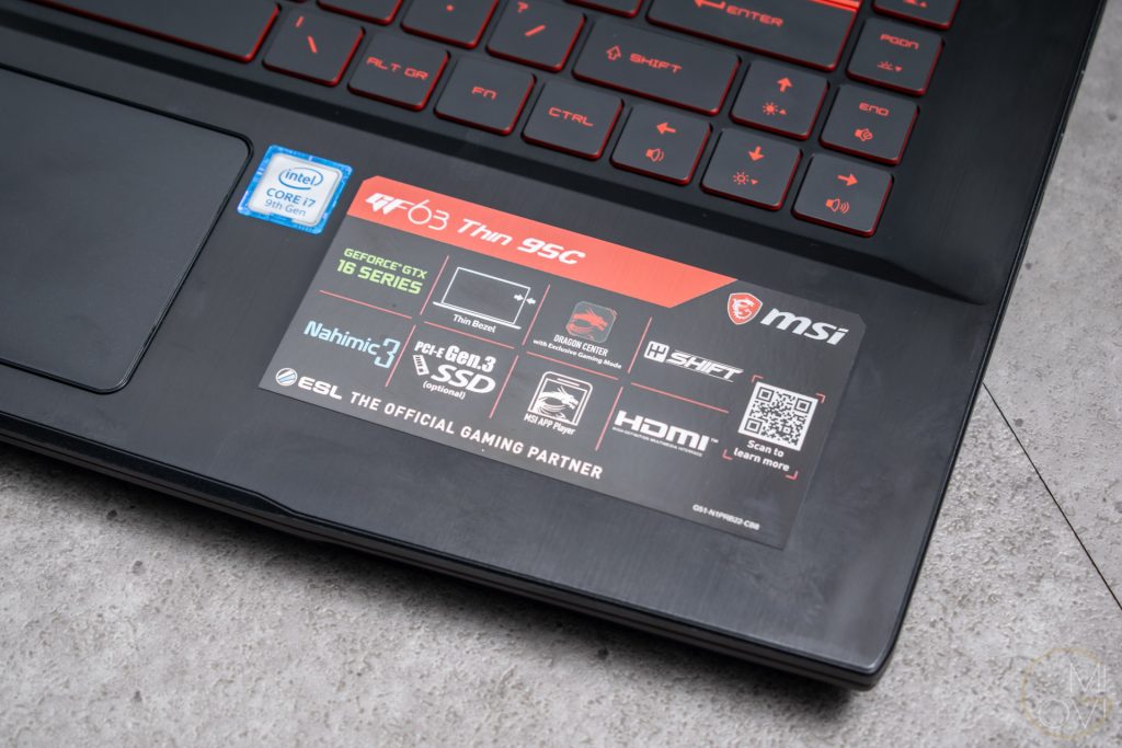 MSI laptop 2019-2