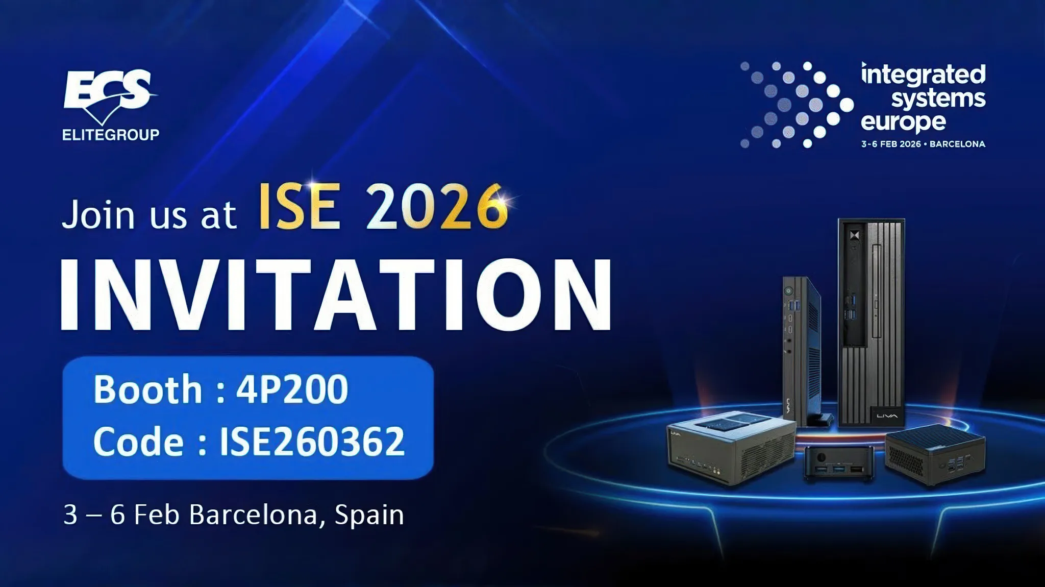 Ise 2026 Ecs Liva One Pro600 Am5 Invitation