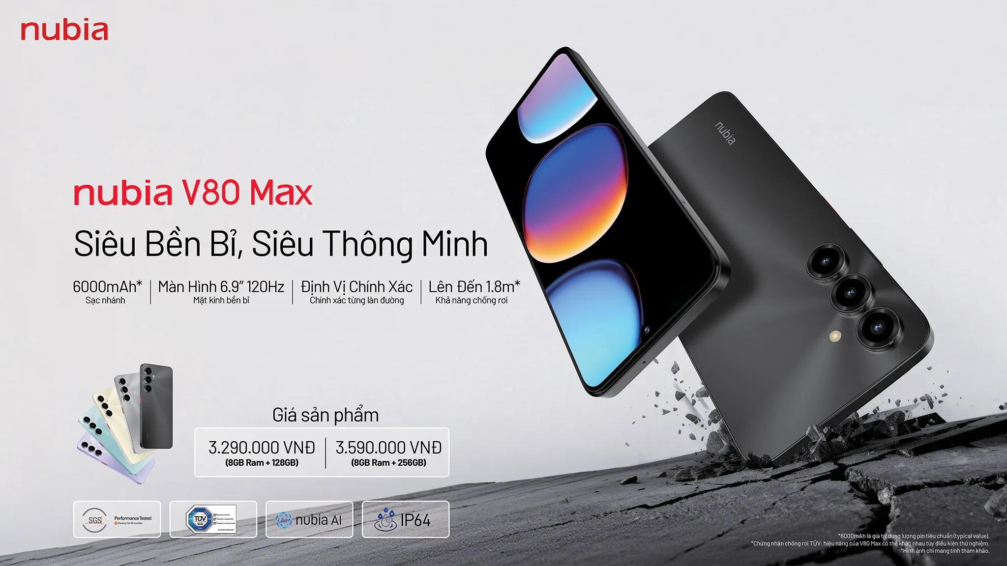 Nubia V80 Max Gia 3290000