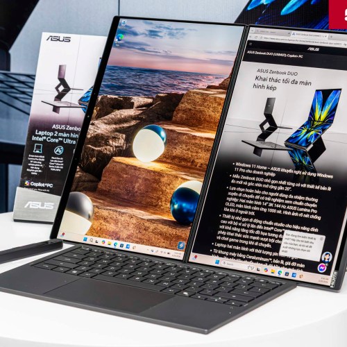ASUS Zenbook DUO (2026): Bản lề ẩn mới, Intel Panther Lake, giá từ 82.99 triệu