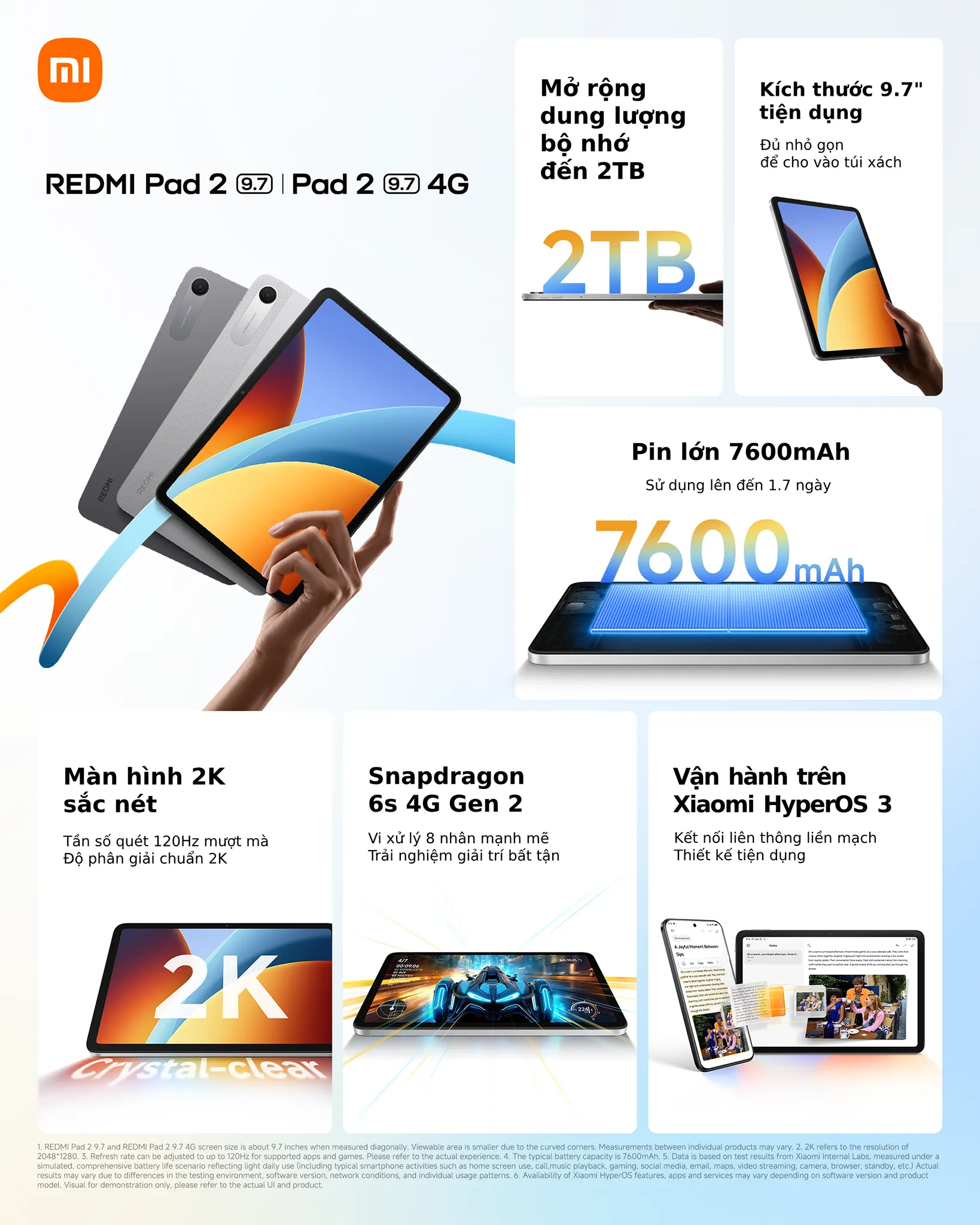 Xiaomi Redmi Pad 2 9 7 Gia 4990000 3