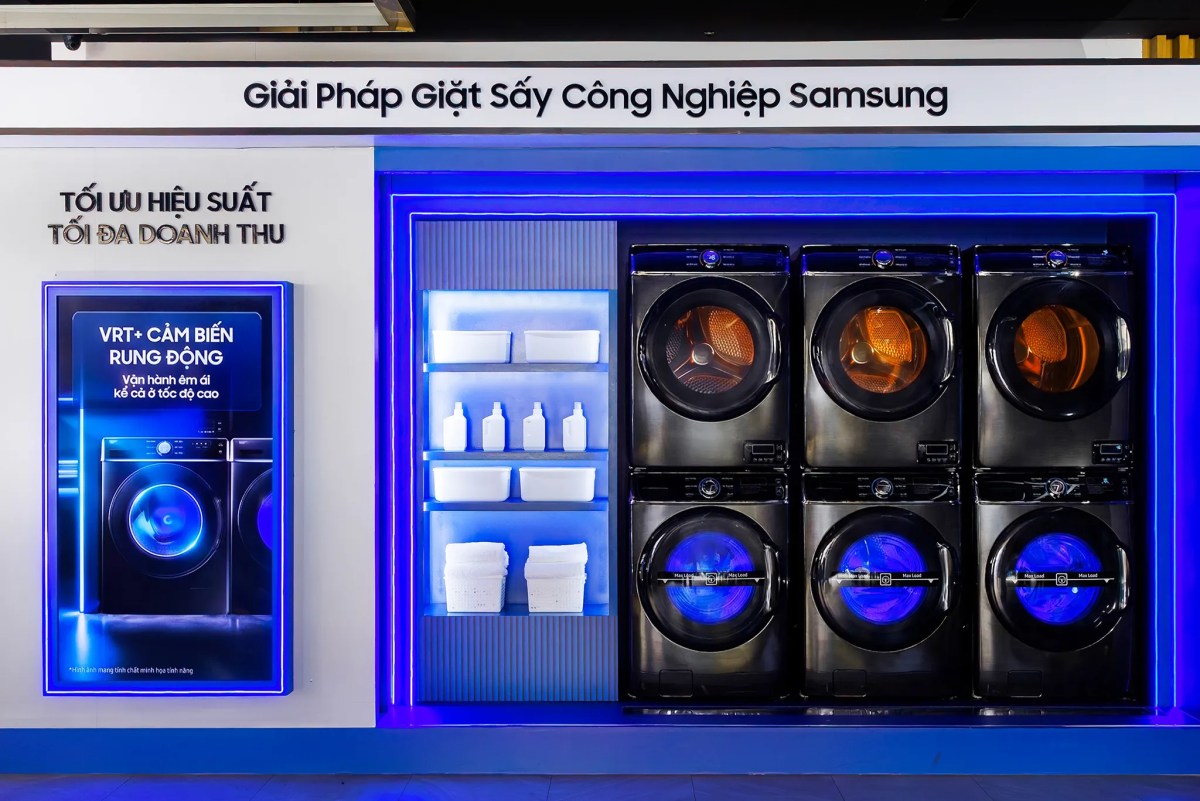 Giải pháp tự động hóa của Samsung cho thị trường giặt sấy công nghiệp