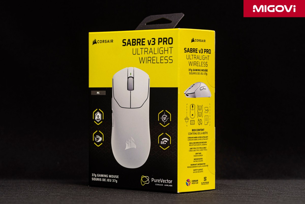 Corsair Sabre V3 Pro Purevector Ultralight Review Migovi 18