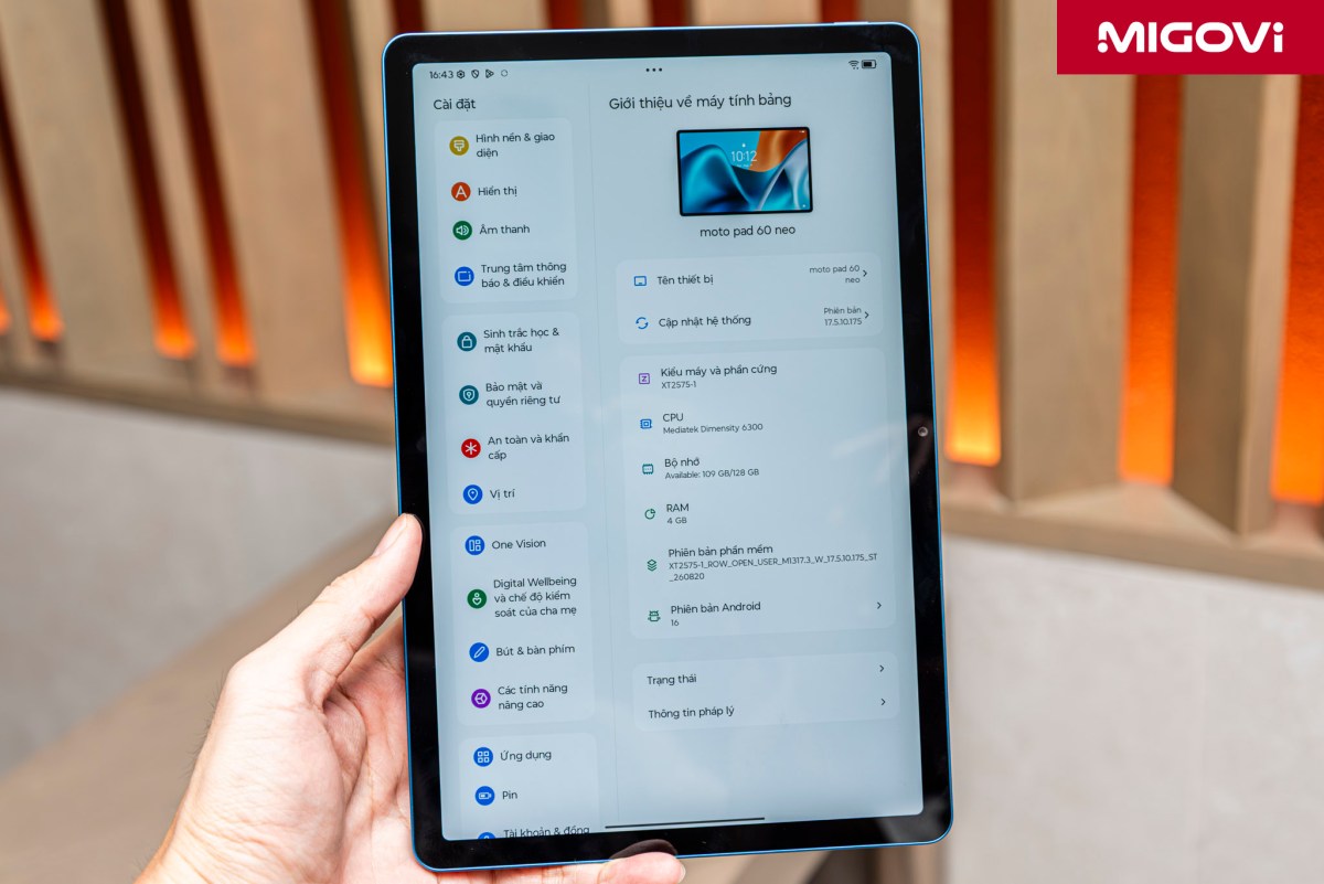 Motorola Moto Pad 60 Neo Pad 70 Pro Migovi 16